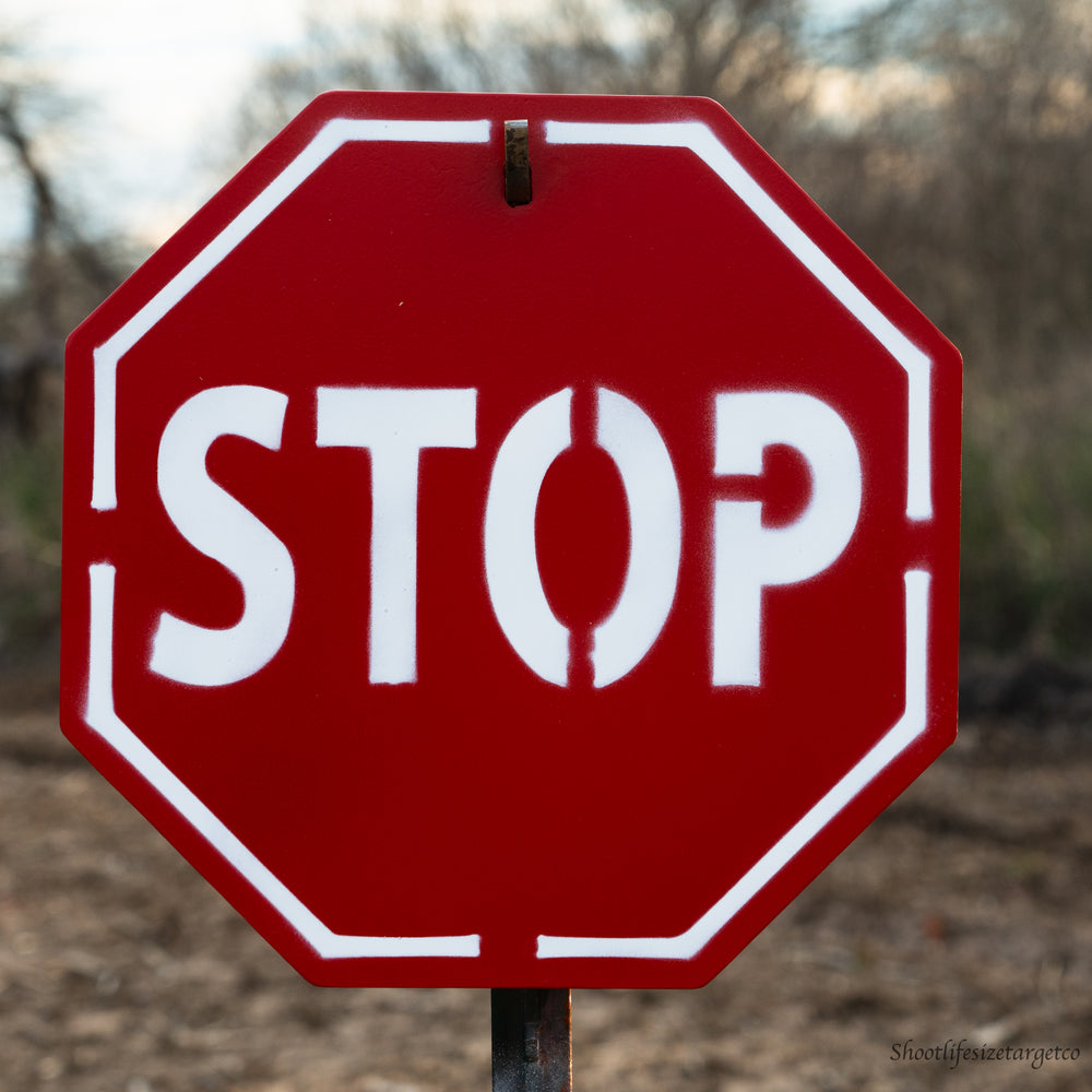 STOP SIGN TARGET - AR500 Steel Stop Sign